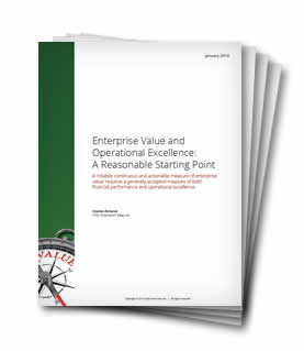 Enterprise Value and Operational Excellence: A Reasonable Starting Point